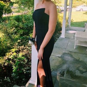 Navy Blue Prom Dress Size XS